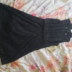Black lace dress